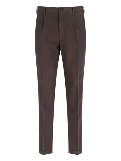Incotex Medium Rise Brown Chinos