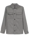 Incotex Mélange-effect Shirt In Gray