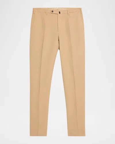 Incotex Men & Apos;s Slim-fit Chinolino Trousers In Yellow