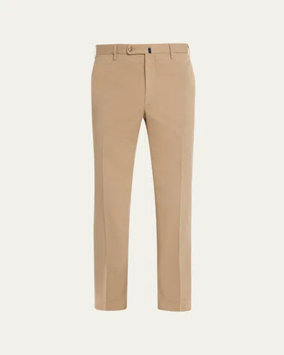 Incotex Men's Batavia Solid Twill Pants In Brown
