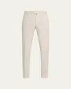Incotex Men's Batavia Solid Twill Pants In Bianco Naturale