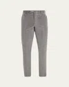 Incotex Men's Cashco Corduroy Trousers In Grigio Medio