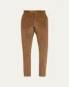 Incotex Men's Cashco Corduroy Trousers In Noce Chiaro