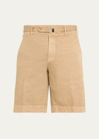 Incotex Men's Chinolino Shorts In Noce Medio