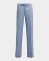 Incotex Straight-leg Cotton Trousers In Weiss