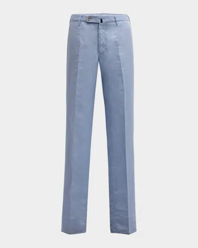 Incotex Straight-leg Cotton Trousers In Weiss