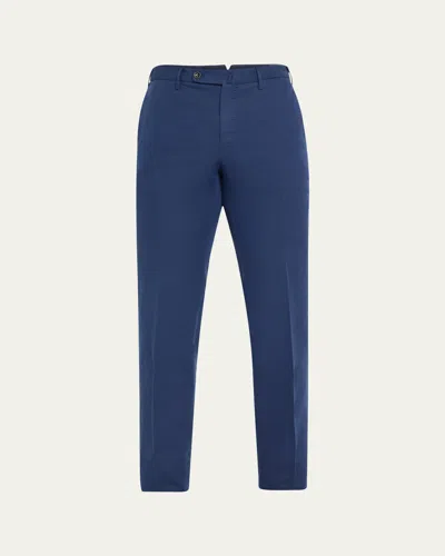 Incotex Men's Chinolino Trousers In Dark Blue