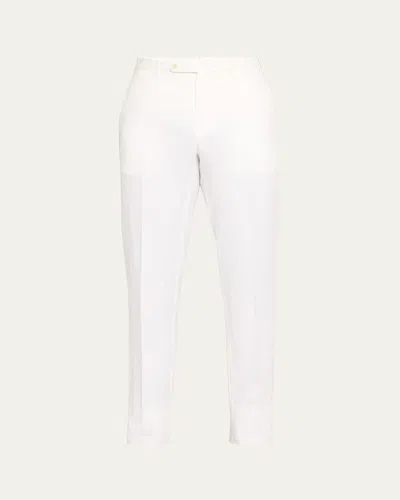 Incotex Men's Chinolino Trousers In White