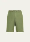 Incotex Men's Omaha Chinolino Shorts In 713verde