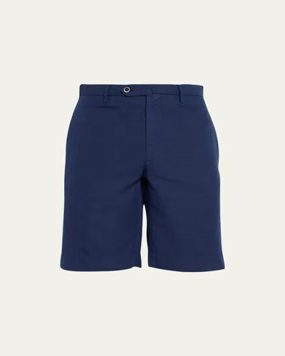 Incotex Men's Omaha Chinolino Shorts In Blu Scuro