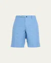 Incotex Men's Omaha Chinolino Shorts In Medium Blue