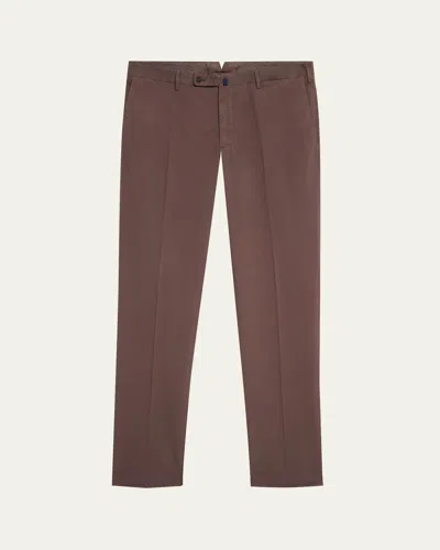 Incotex Men's Royal Batavia Twill Pants In Lightpastel Brown15