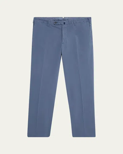 Incotex Men's Royal Batavia Twill Pants In Medium Blue812