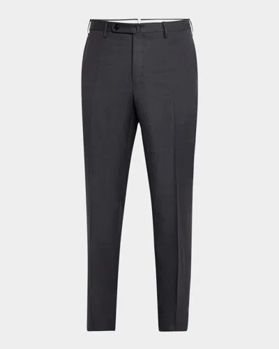 Incotex Men's Super 120s Batavia Dress Pants In Medium Grey