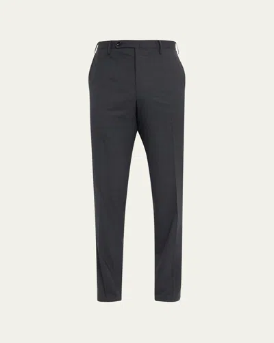 Incotex Men's Super 150s Wool Dress Pants In Grigio Chiaro