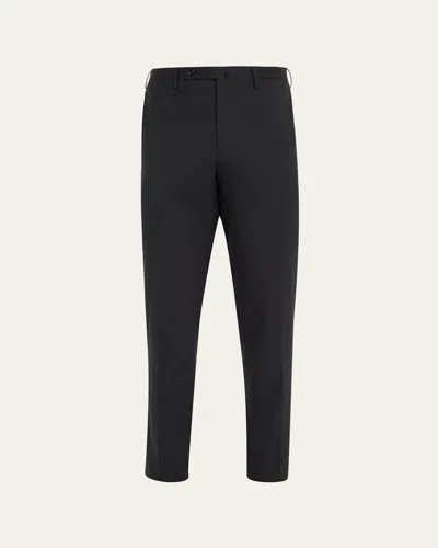 Incotex Men's Super 120s Batavia Dress Pants In Nero