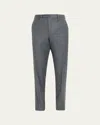 Incotex Men's Super 160s Wool Dress Pants In Grigio Medio