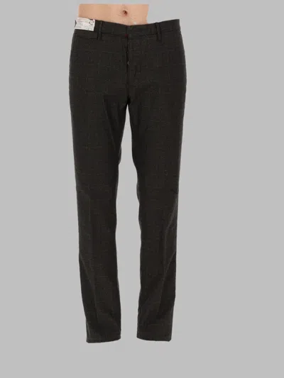 Incotex Deep Hues Checkered Cotton Tailored Pants In Multi