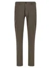 Incotex Tailored Check Trousers With Pockets And Loops In Brown