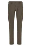 Incotex Tailored Check Trousers With Pockets And Loops In Brown