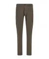 Incotex Tailored Check Trousers With Pockets And Loops In Green