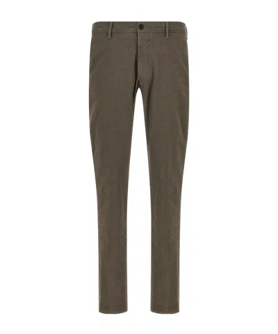 INCOTEX INCOTEX MICRO CHECK SLIM PANTS