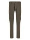 Incotex Tailored Check Trousers With Pockets And Loops In Brown