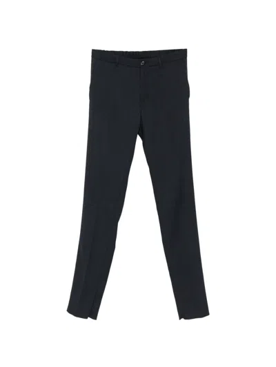 Incotex Micro-patterned Trousers In Black