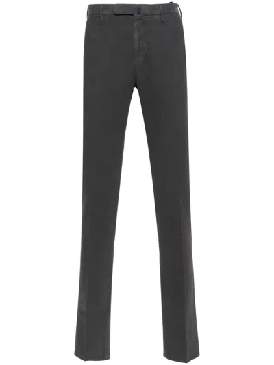 Incotex Mid-rise Straight-leg Chinos In Grey