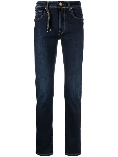 Incotex Mid-rise Straight-leg Jeans In 蓝色