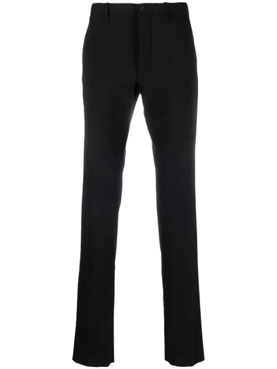 Incotex Mid-rise Straight-leg Trousers In Black