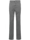 Incotex Mid-rise Stretch-cotton Slim-cut Chinos In Grey