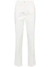 Incotex Mid-rise Stretch-cotton Straight-leg Trousers In Neutrals