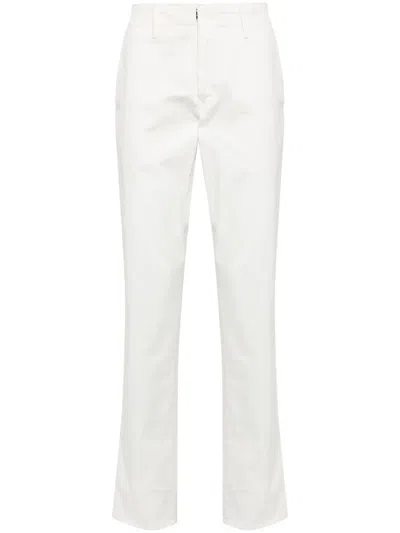 Incotex Mid-rise Stretch-cotton Straight-leg Trousers In Neutrals
