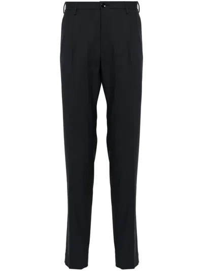 Incotex Mid-rise Tailored Trousers In Blue