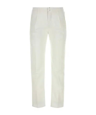 Incotex Mid-waist Tapered Trousers In White