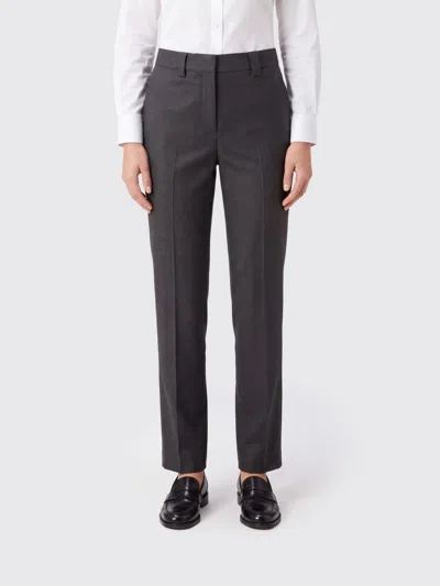 Incotex Mid-rise Slim Fit Tailored Skinny Trousers In Wool In Gray