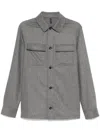 Incotex Mélange-effect Shirt In Gray