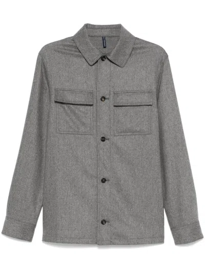 INCOTEX MÉLANGE-EFFECT SHIRT