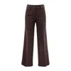 Incotex Moleskin Palazzo Pants In Brown