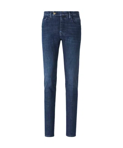 INCOTEX TWILL-WEAVE STRAIGHT JEANS