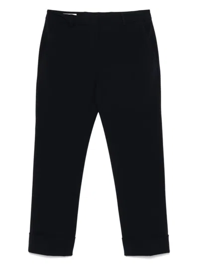 INCOTEX NAVET COTTON BLEND TROUSERS