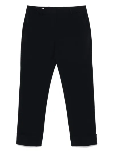 INCOTEX NAVY BLUE NEVET TROUSERS