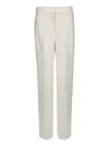 Incotex Tailored White Trousers With Design And Functionality In White