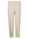 Incotex Hemmed Trousers With Loops And Pockets In Beige