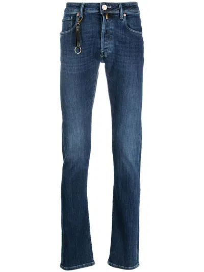 Incotex 5p Denim Comfort Trousers In Blue