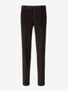 Incotex Pana Tapered Trousers In Black