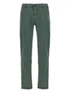 Incotex Panama Cotton Pants In Green
