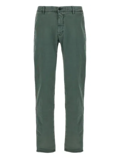 Incotex Panama Cotton Pants In Green