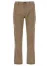 Incotex Trousers Cotton Back Pocket In Gray